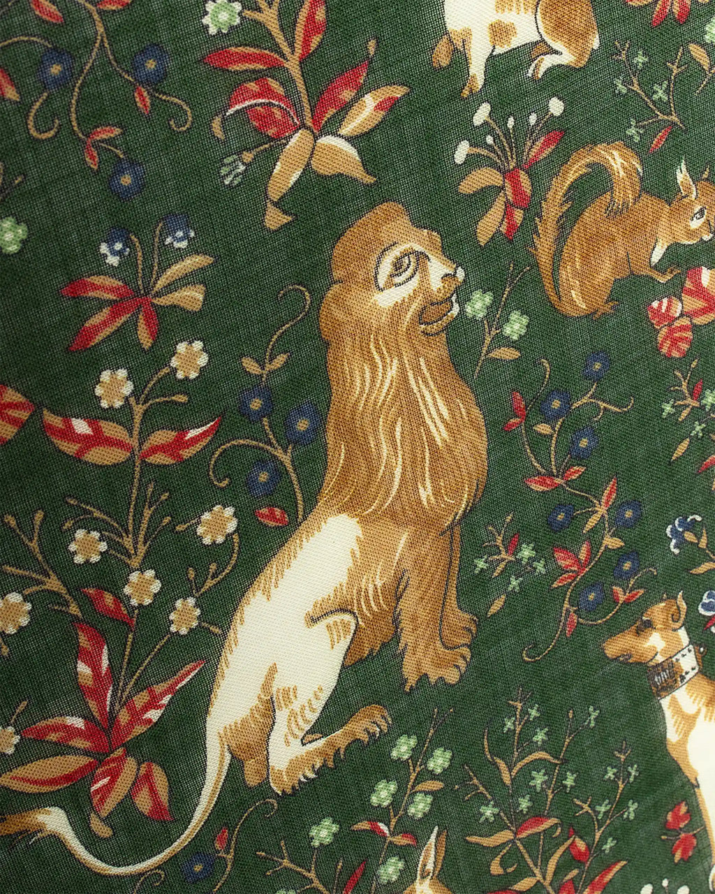 Lion Tapestry Bandana Olive
