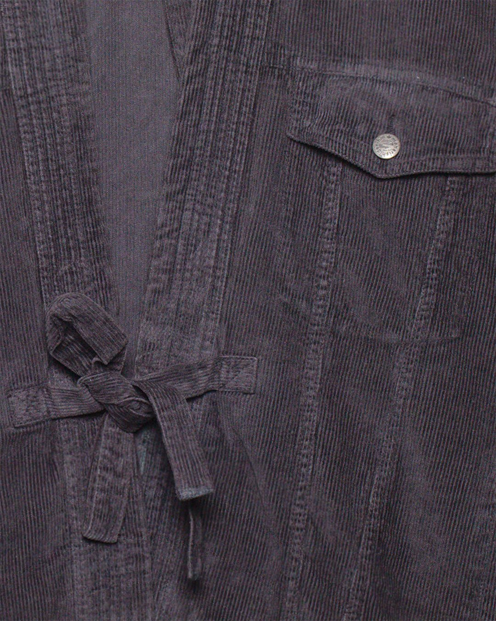 Cord Trucker Kimono Hemp/ Cotton - Black