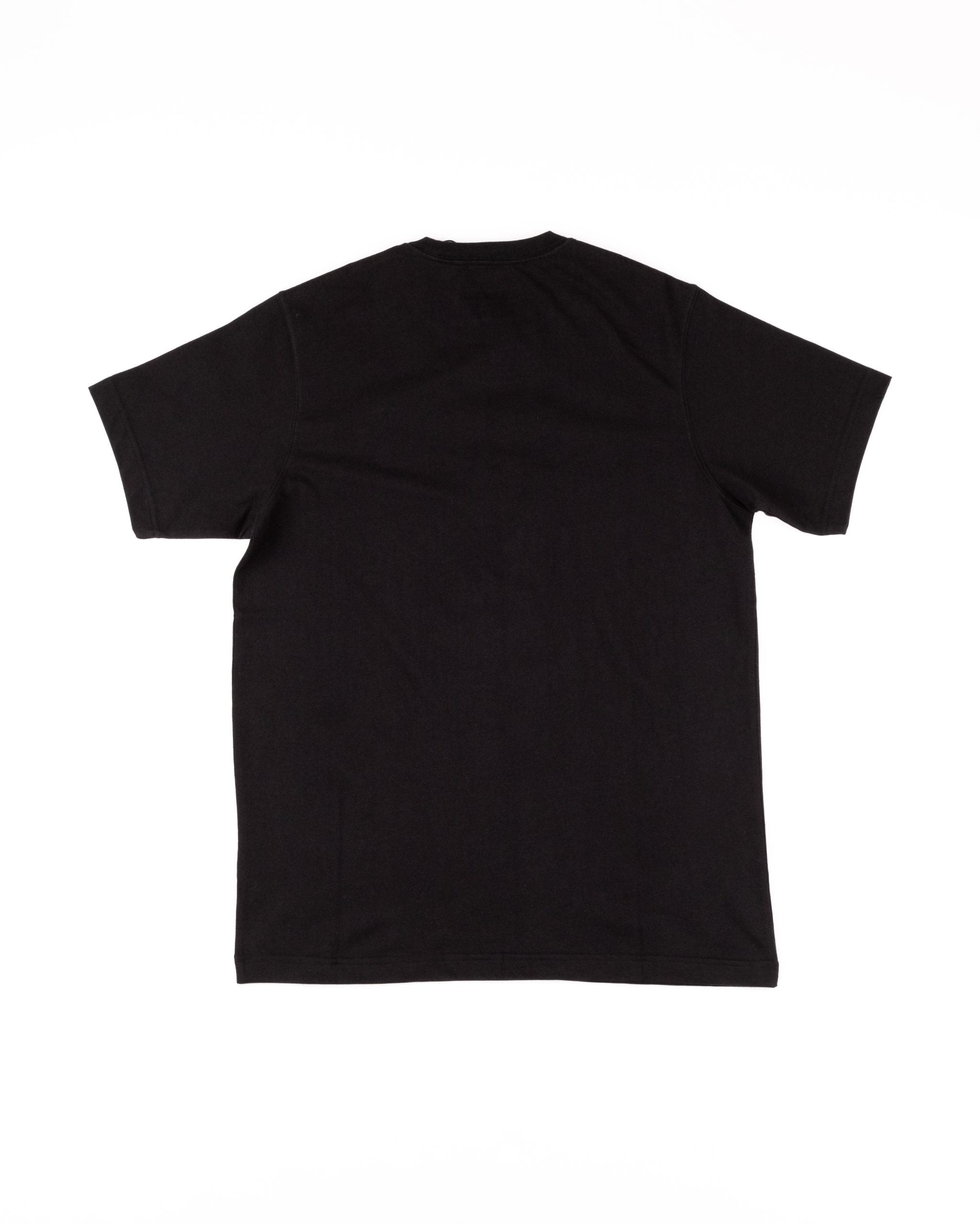 Descending Dragon Embroidered T-Shirt - Black