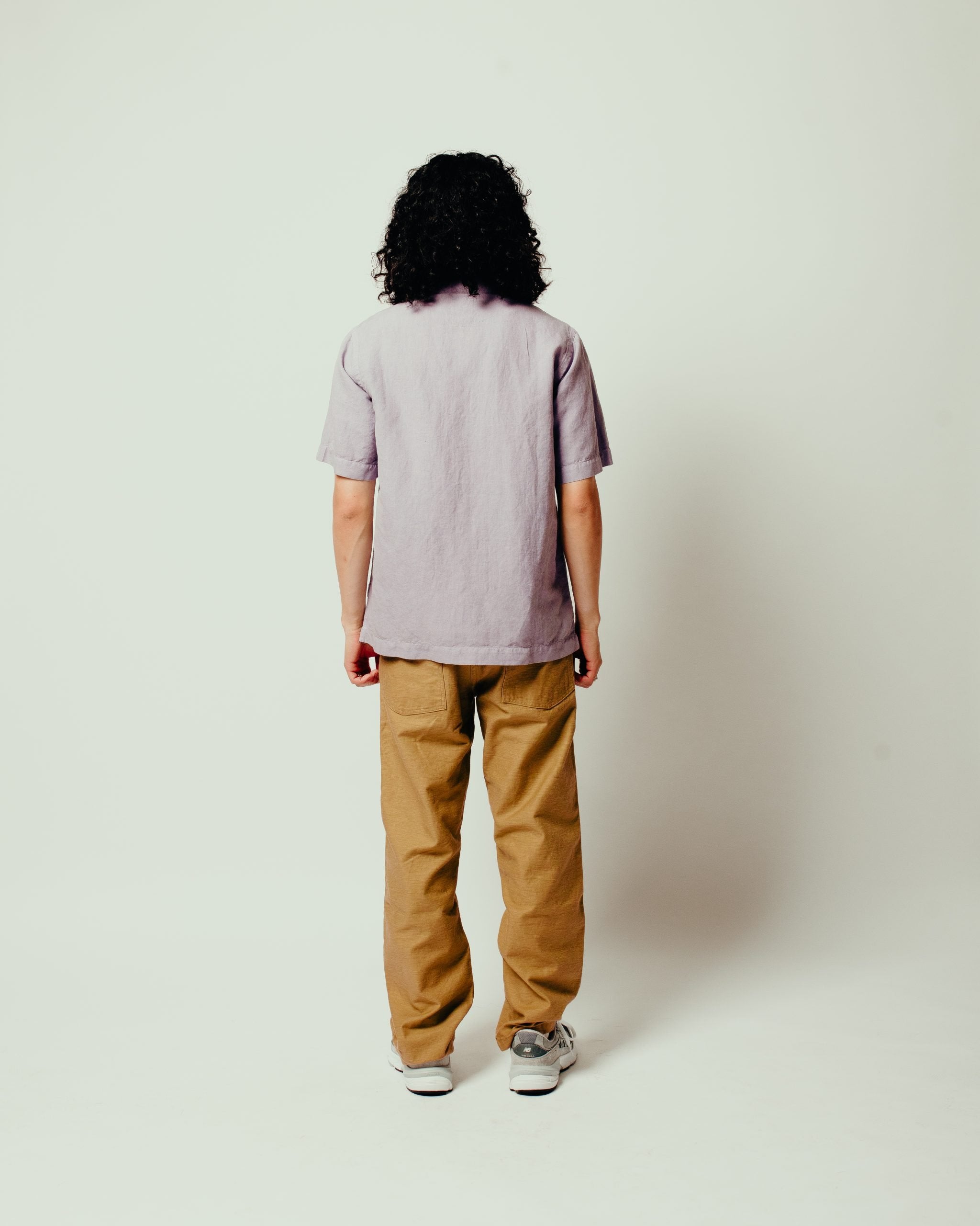 Hemp Camp Collar Shirt - Purple Ash