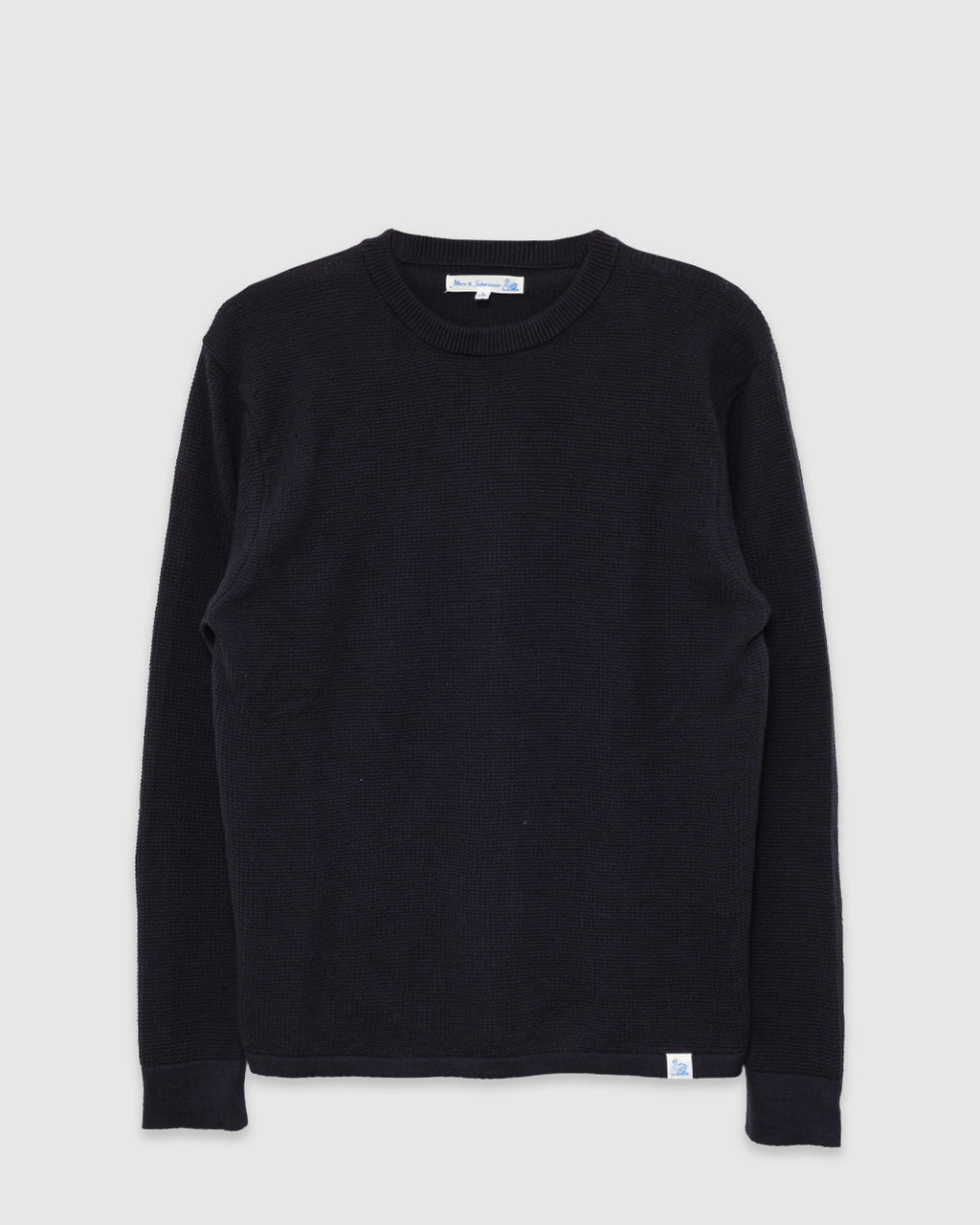 Lightweight Waffle Knit Sweater Charcoal