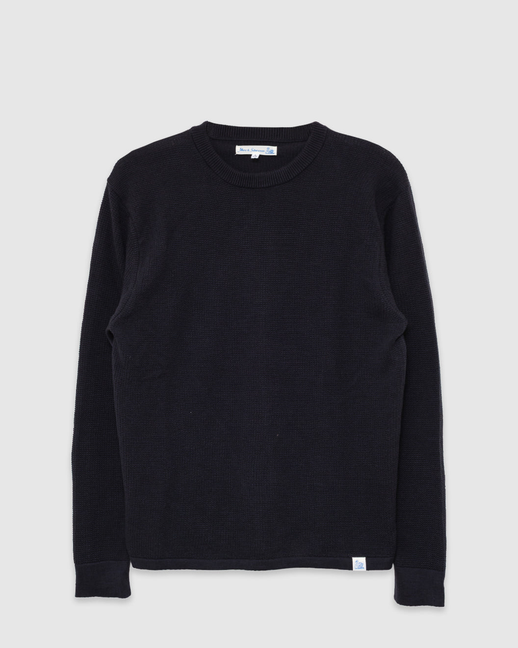Lightweight Waffle Knit Sweater Charcoal