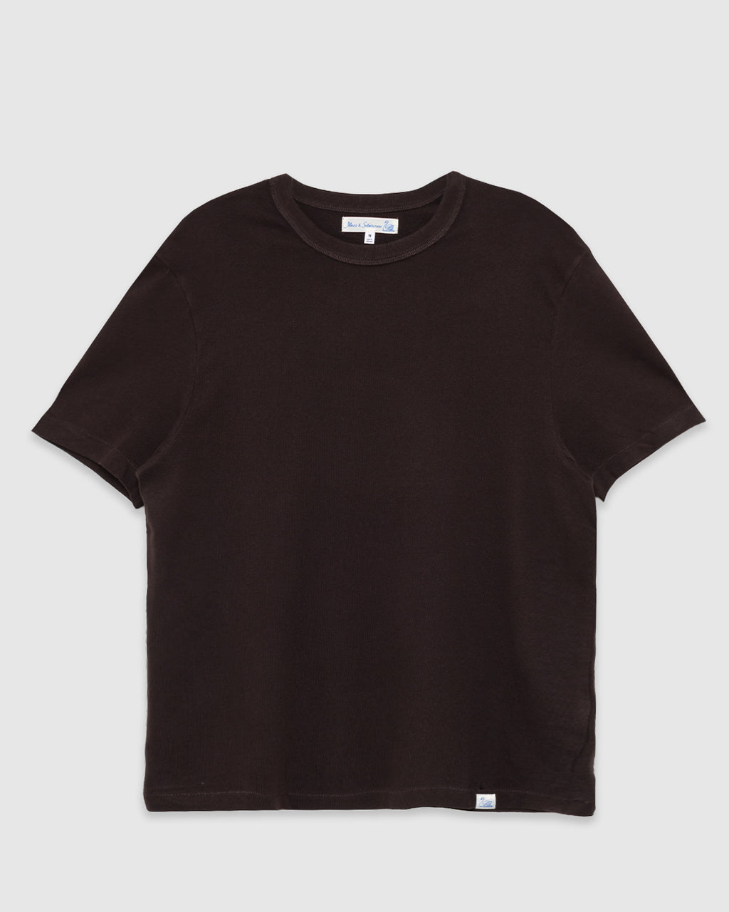 Supple Authentic Jersey Cotton T-Shirt Espresso