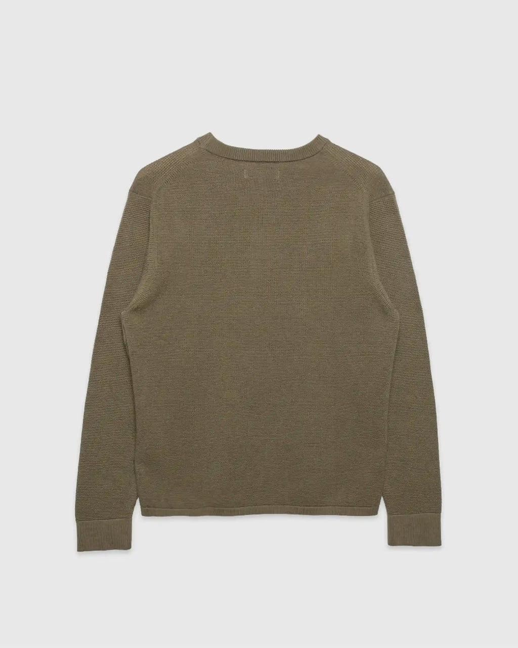 Lightweight Waffle Knit Sweater Army Green