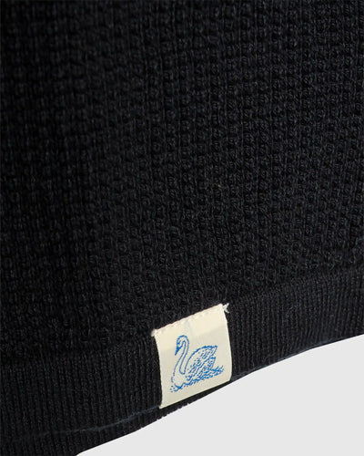 Lightweight Waffle Knit Sweater Dark Navy
