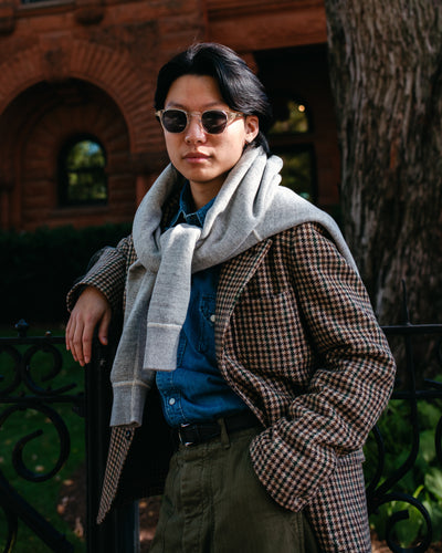 Mk. VII Tweed Houndcheck Games Blazer Brown & Green