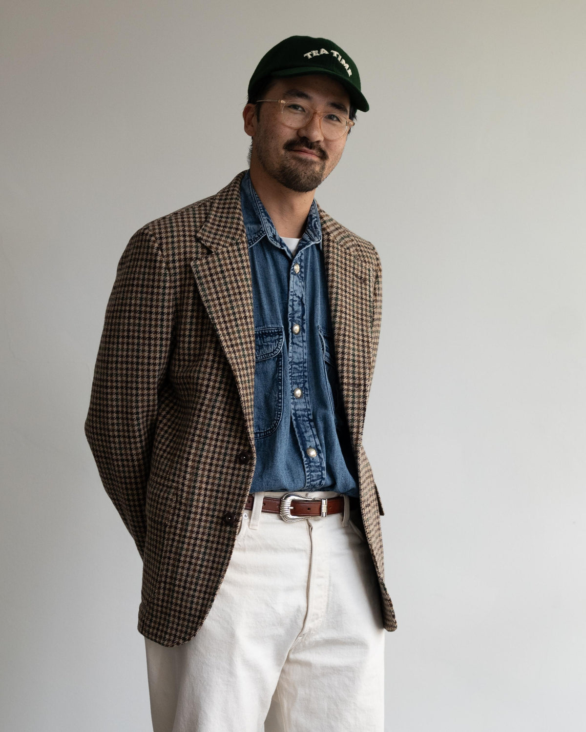 Mk. VII Tweed Houndcheck Games Blazer Brown & Green