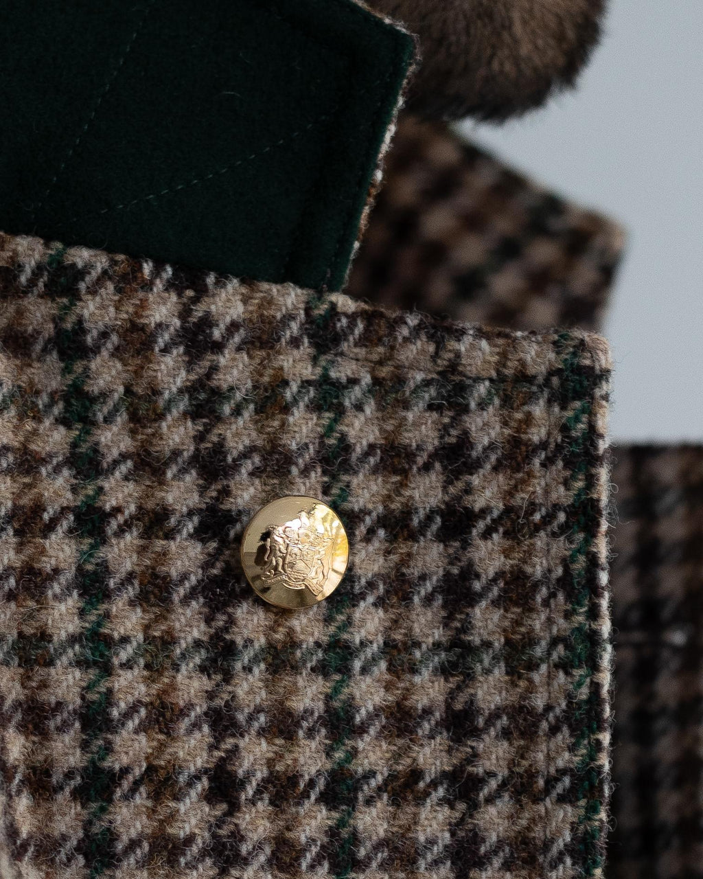 Mk. VII Tweed Houndcheck Games Blazer Brown & Green