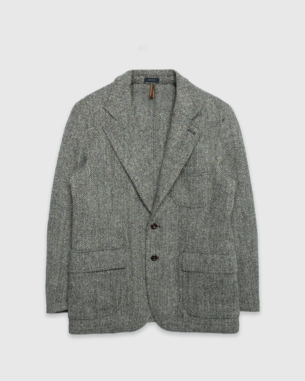 Mk. Vll Wool Herringbone Games Blazer Grey