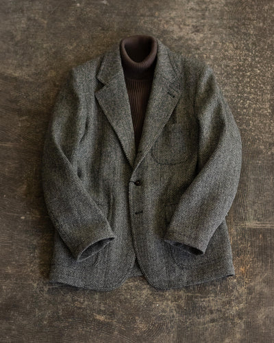 Mk. Vll Wool Herringbone Games Blazer Grey