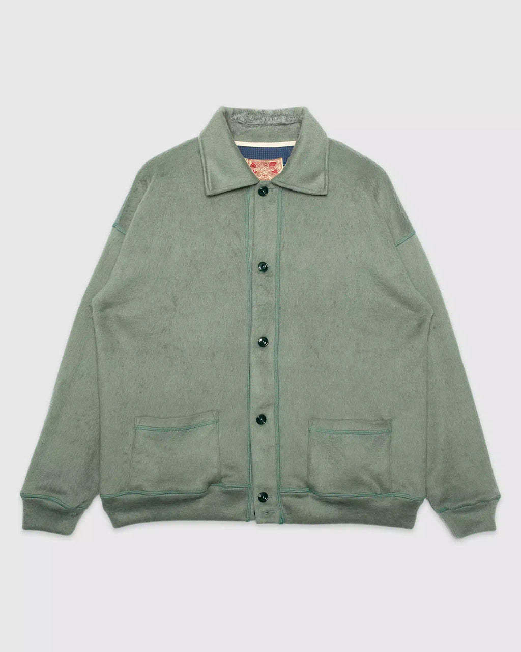 Waffle Sweater Cardigan  Spearmint