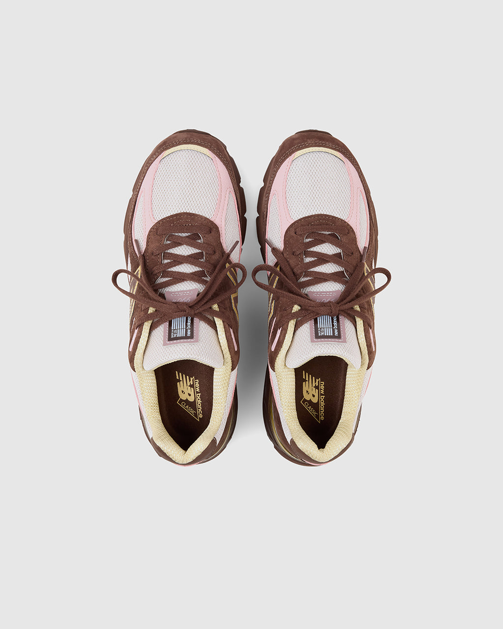 MADE in USA 990v4 Pumpernickel/Pink Chalk/Alabaster