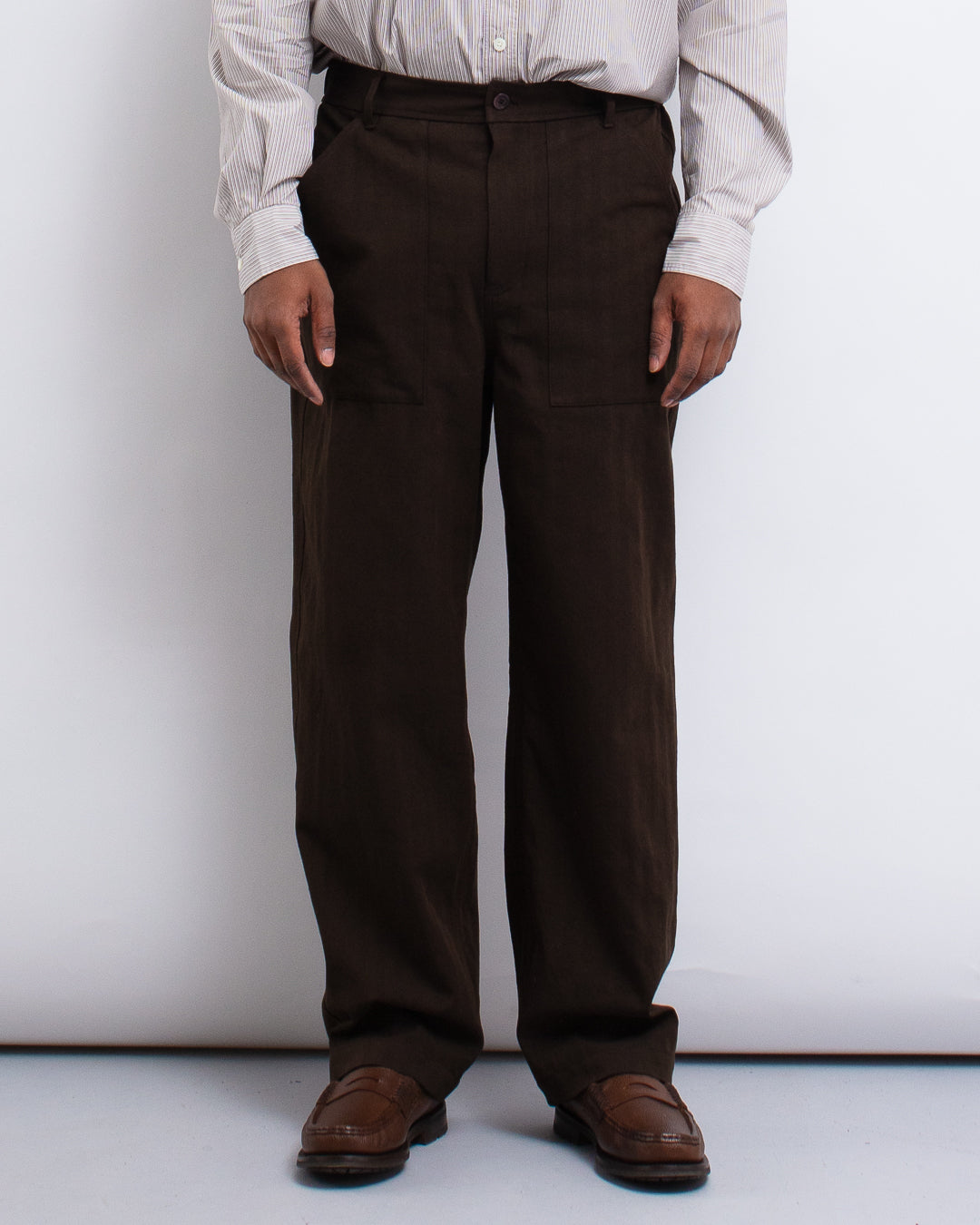 Kvitfjell Cotton Wool Herringbone Pant Delicioso Brown