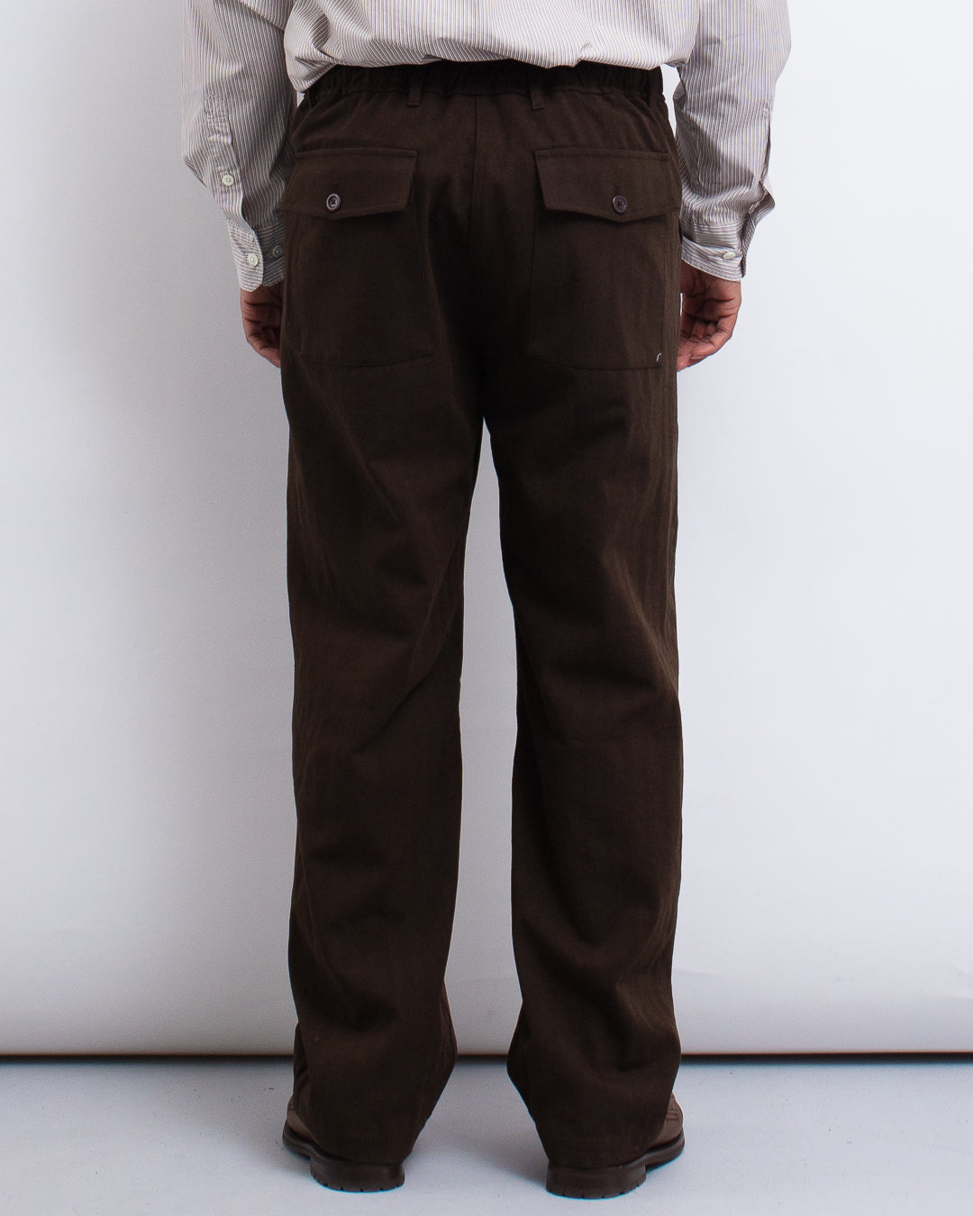 Kvitfjell Cotton Wool Herringbone Pant Delicioso Brown