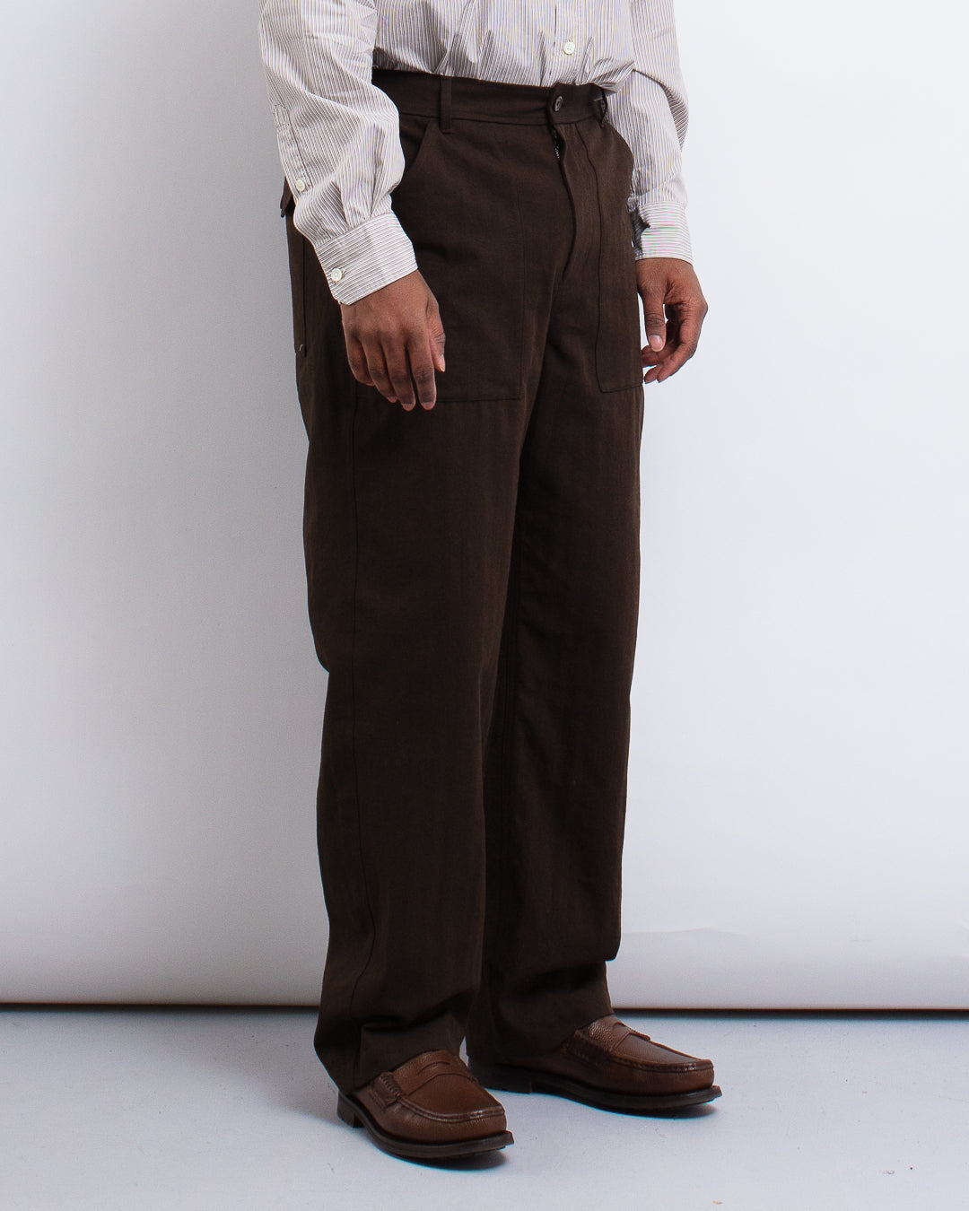 Kvitfjell Cotton Wool Herringbone Pant Delicioso Brown
