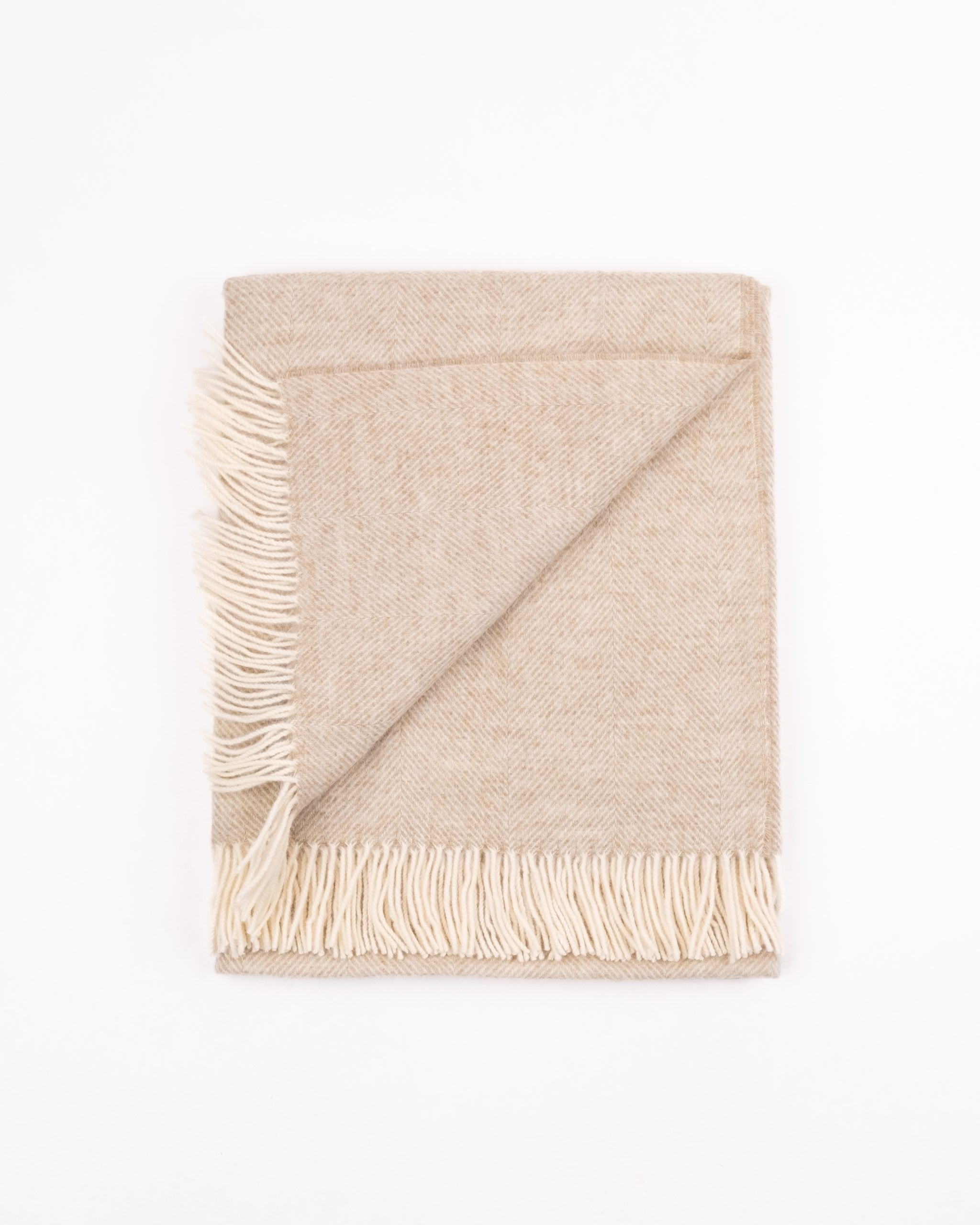 Norse Moon Merino Lambswool Blanket - Sand