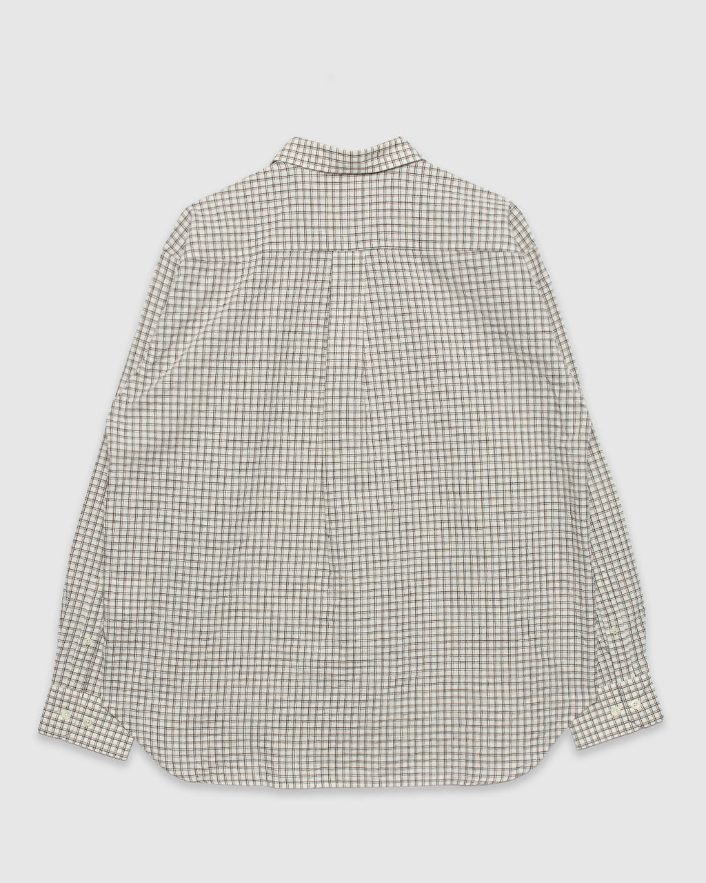 Espevik Oversized Check Shirt Natural Ecru
