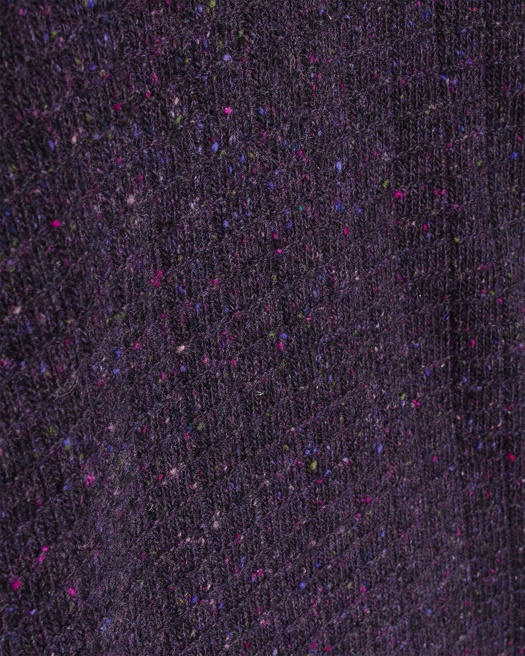 Hirtshals Donegal Square Sweater Darkest Purple