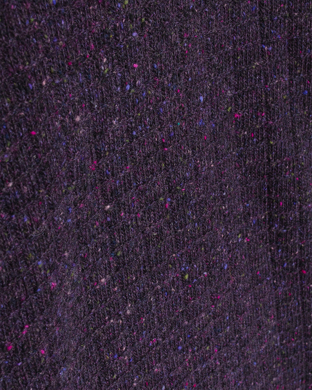 Hirtshals Donegal Square Sweater Darkest Purple