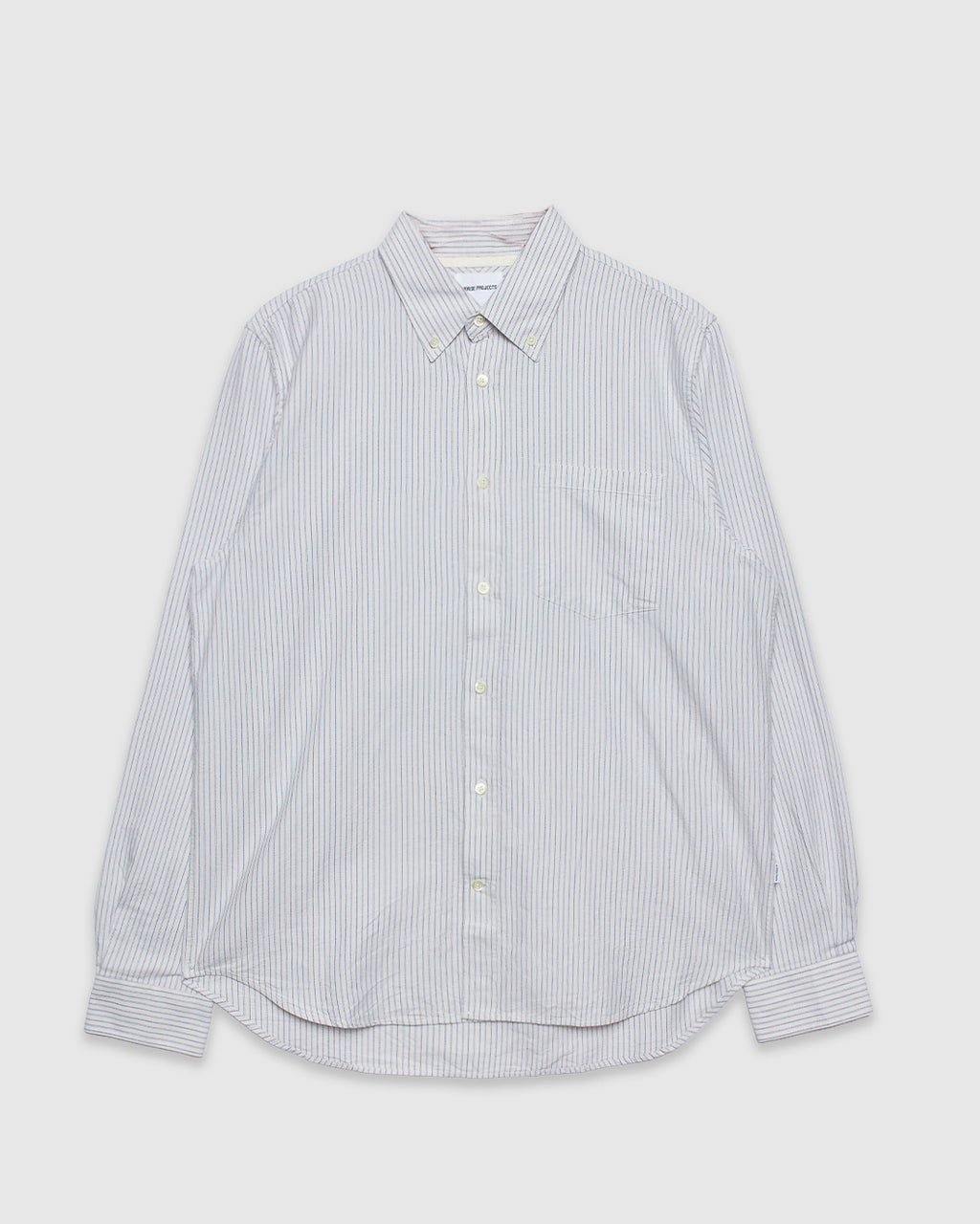 Lyngkrog Regular Oxford BD Shirt Blue Stripe
