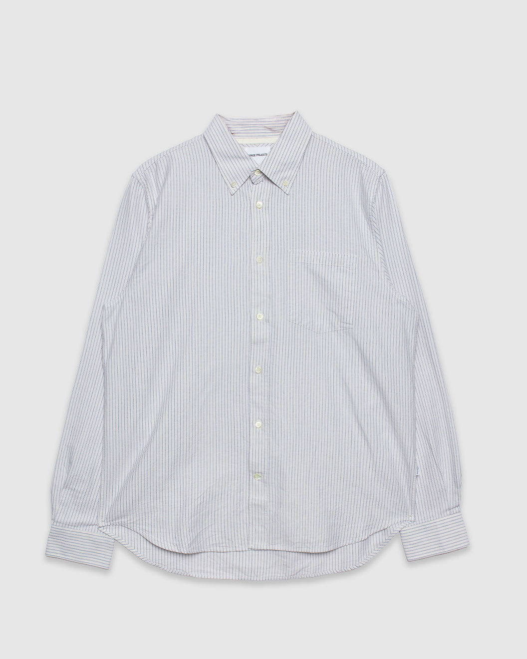 Lyngkrog Regular Oxford BD Shirt Blue Stripe