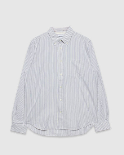 Lyngkrog Regular Oxford BD Shirt Blue Stripe