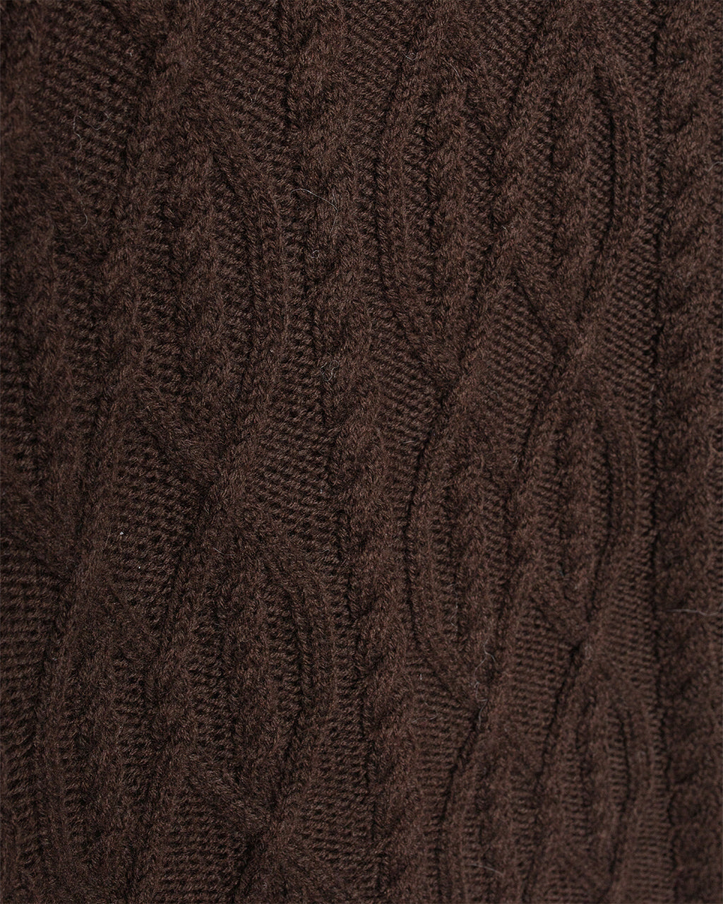 Nordhavn Aran Crewneck Sweater Delicioso Brown