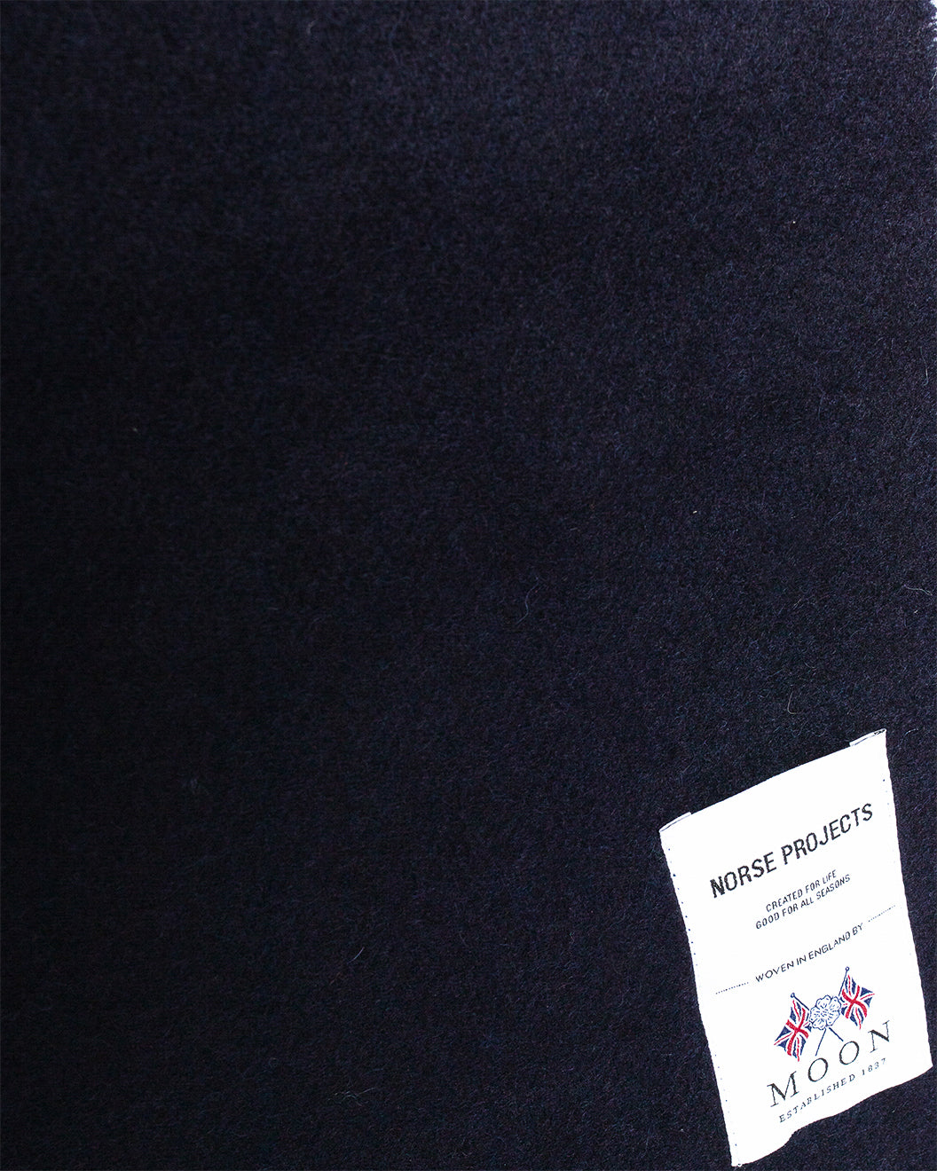 Norse Moon Merino Lambswool Scarf Dark Navy
