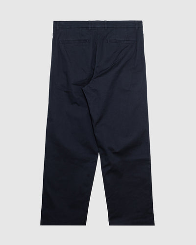 Hestur Relaxed Twill Pleated Trouser Black