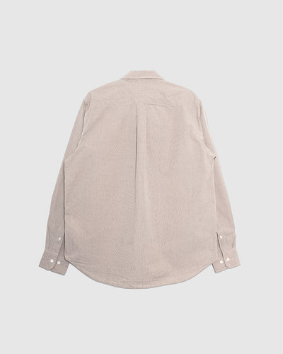 Kongshoved Poplin Micro Check Shirt Oatmeal