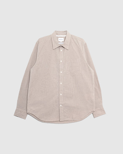 Kongshoved Poplin Micro Check Shirt Oatmeal