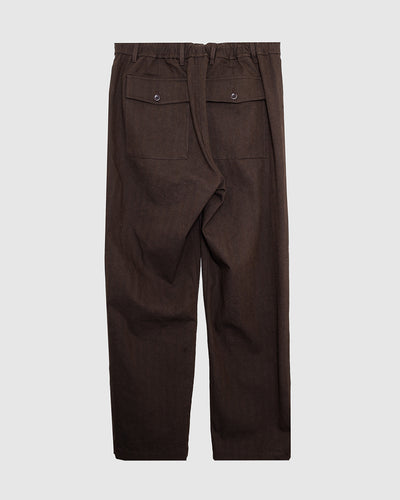Kvitfjell Cotton Wool Herringbone Pant Delicioso Brown