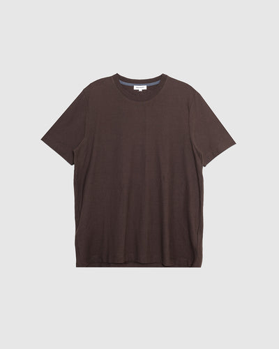 Nordborg Cotton Crepe T-Shirt Delicioso Brown