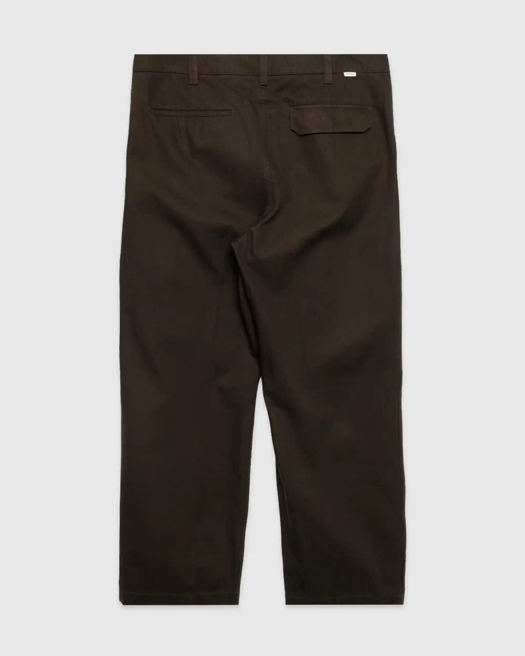 Volda Pleated Cotton Twill Trouser Beech Green