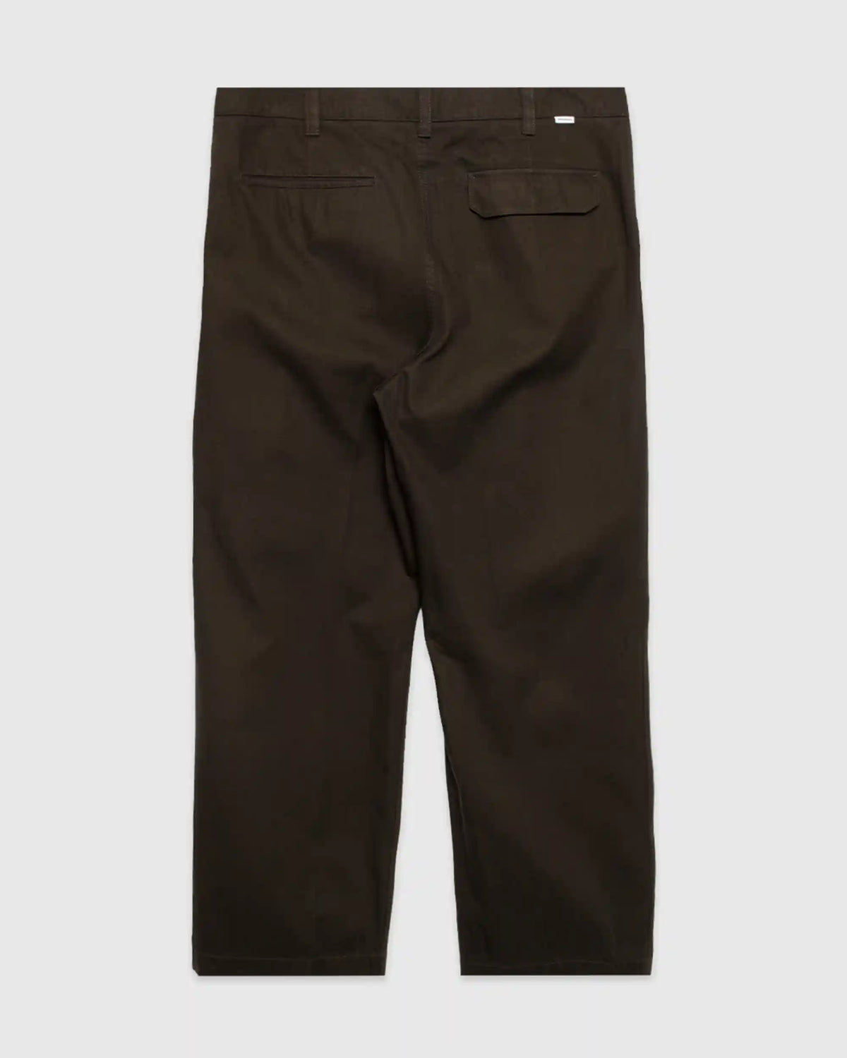 Volda Pleated Cotton Twill Trouser Beech Green