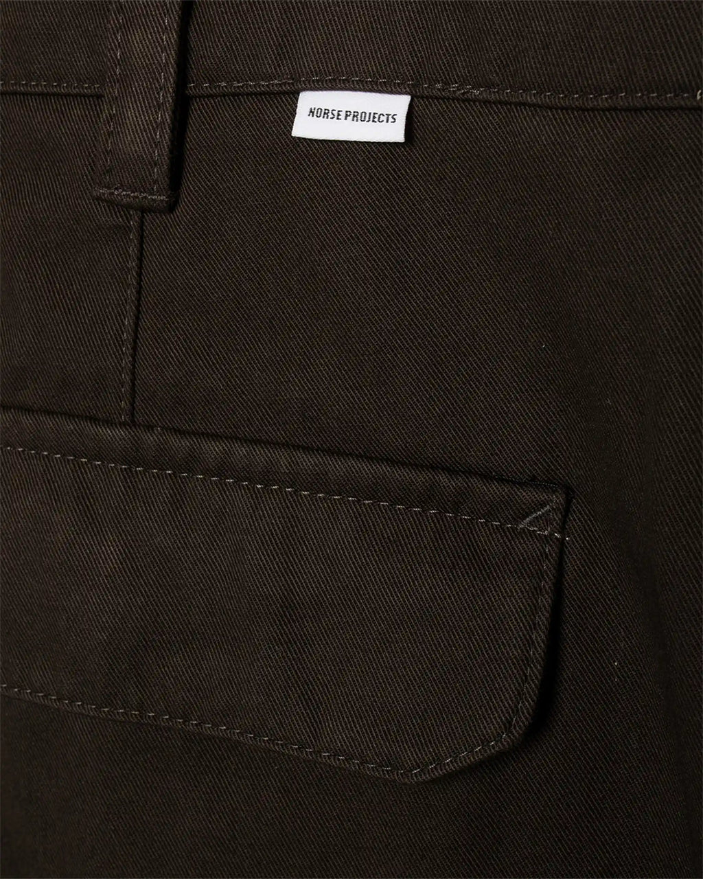 Volda Pleated Cotton Twill Trouser Beech Green