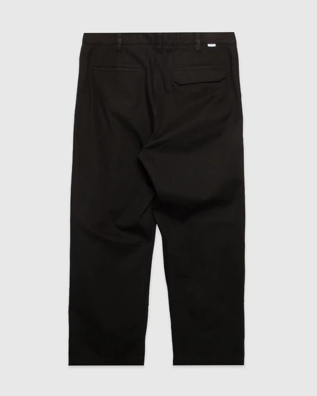 Volda Pleated Cotton Twill Trouser Black
