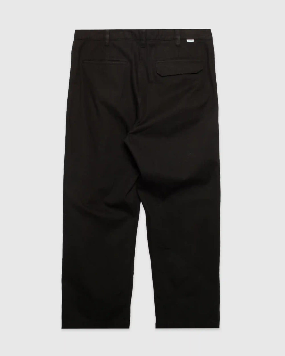 Volda Pleated Cotton Twill Trouser Black