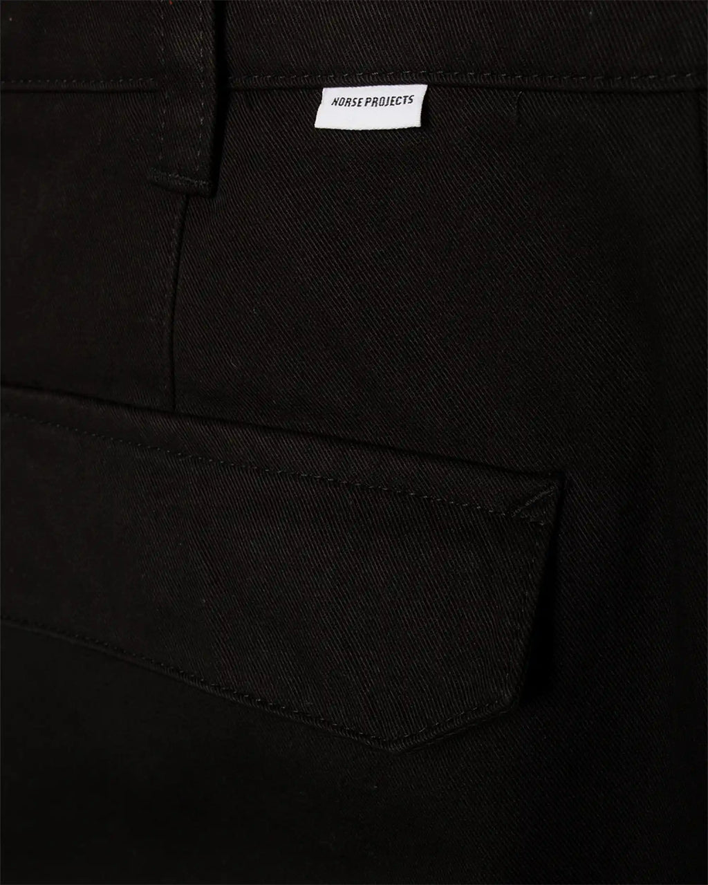 Volda Pleated Cotton Twill Trouser Black