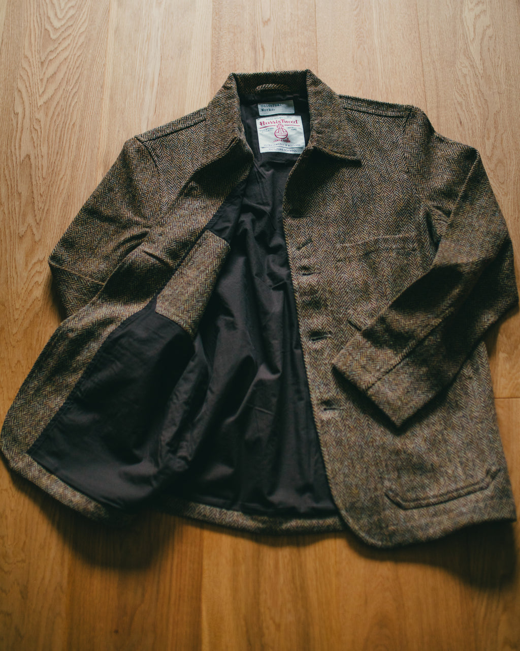 OG Bakers Jacket Harris Tweed Sand/Brown
