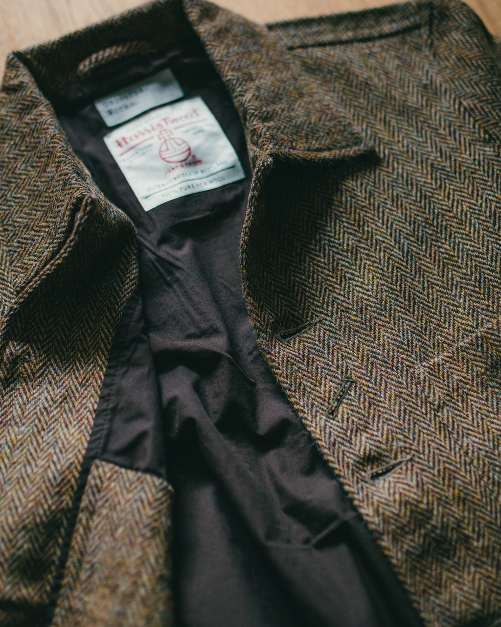 OG Bakers Jacket Harris Tweed Sand/Brown