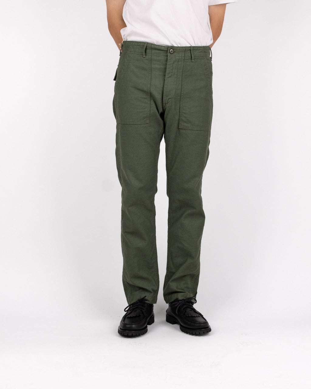 Slim Fit Fatigue Pant - Army Green