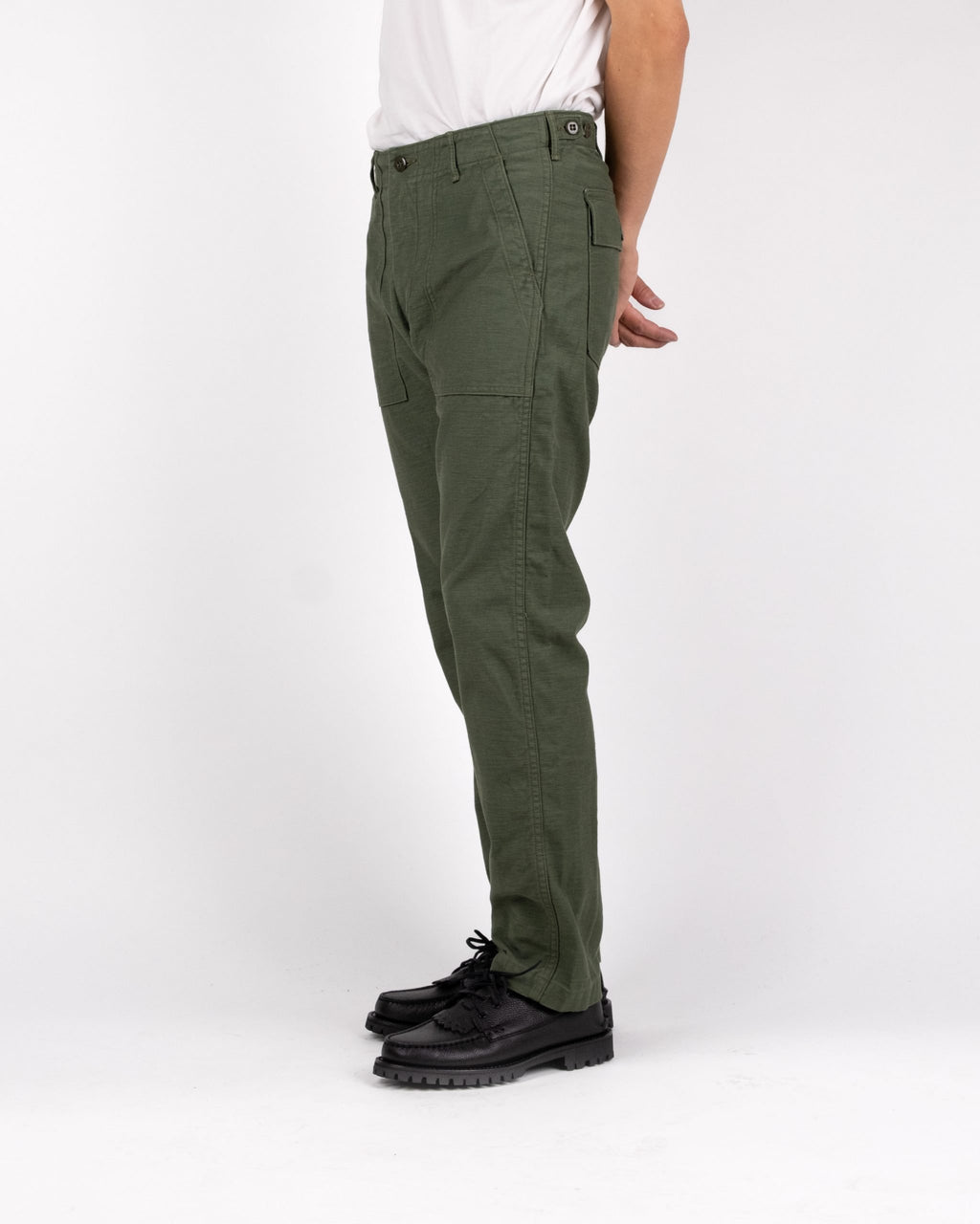 Slim Fit Fatigue Pant - Army Green