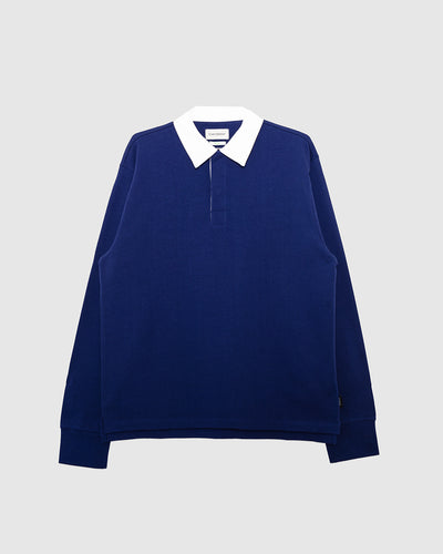Heavy Rugby Top Parton Indigo Blue
