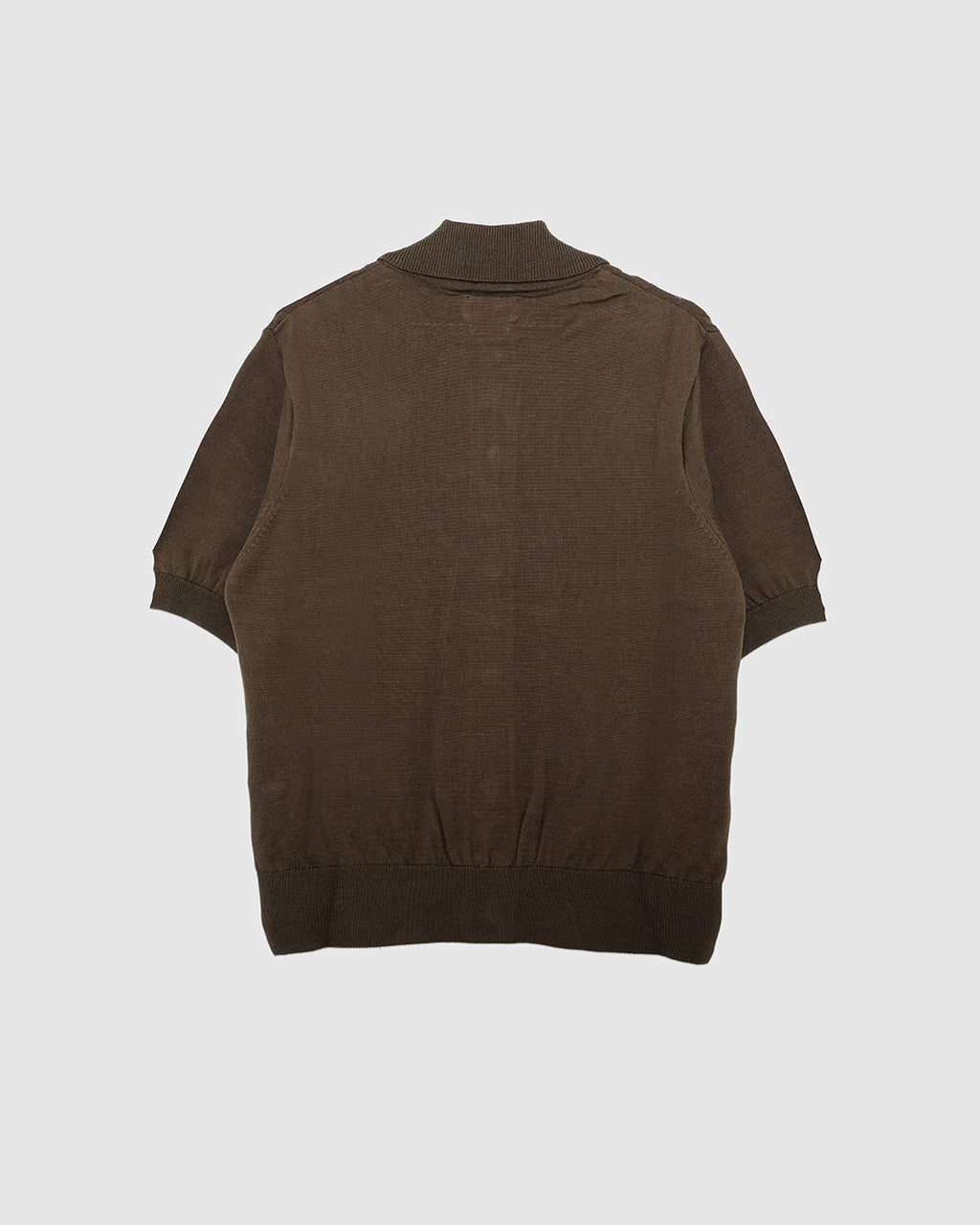 Rossell Knitted Shirt Khaki Brown