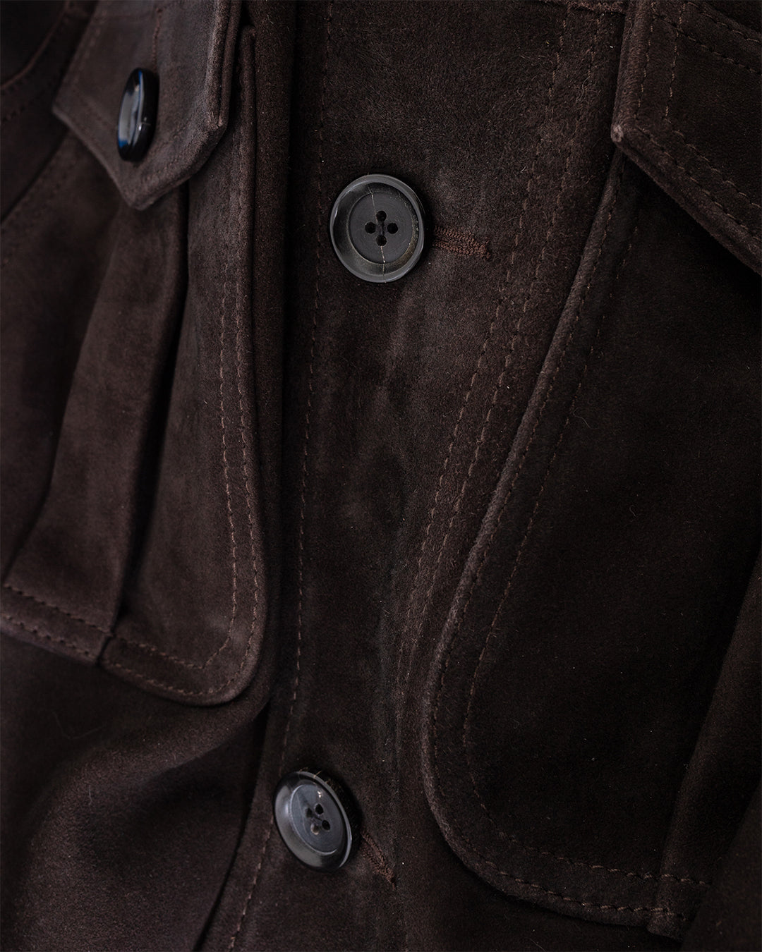 Shawcross Jacket Suede Chocolate Brown