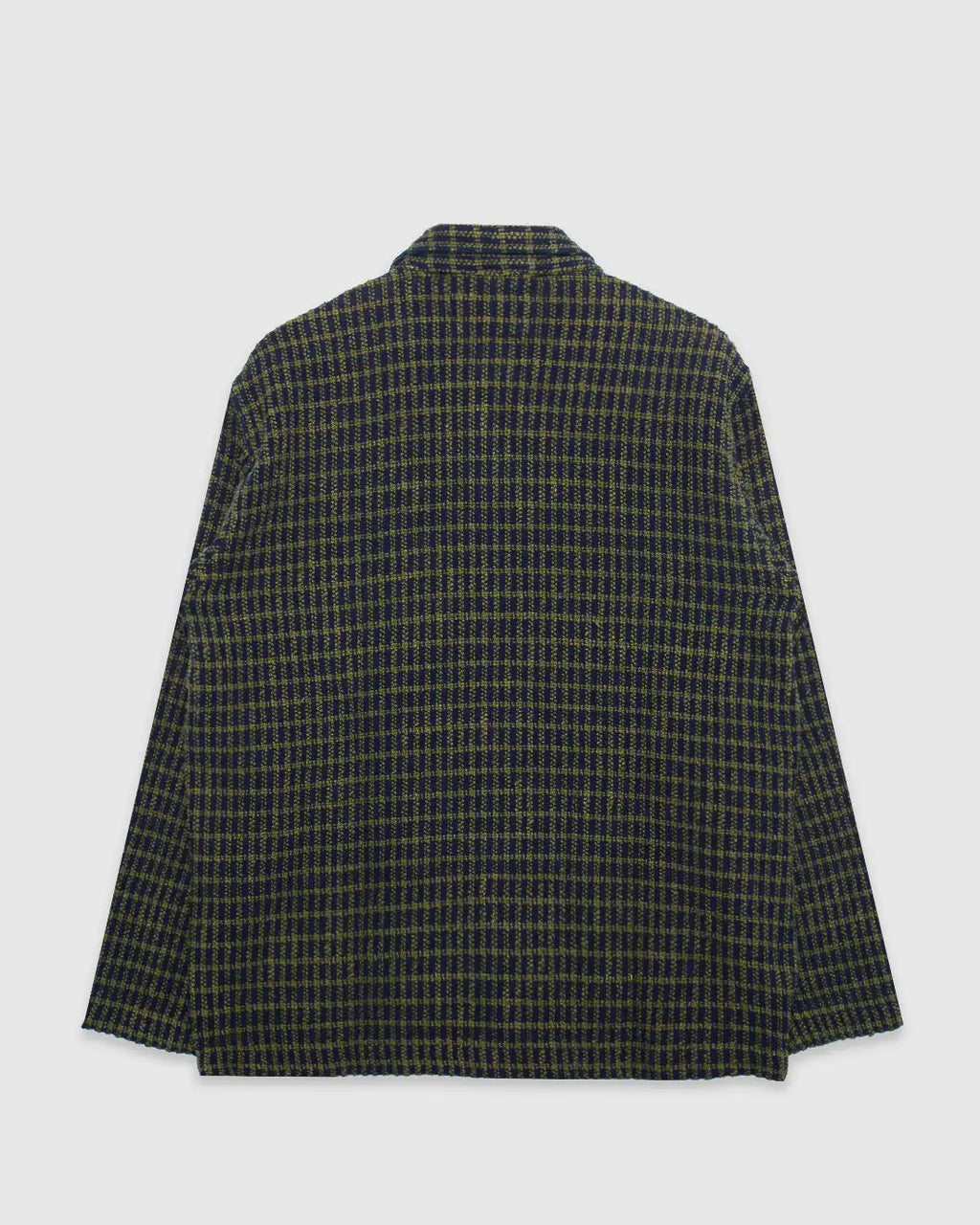 No106 Shirt Jacket Chenille Navy Olive Check