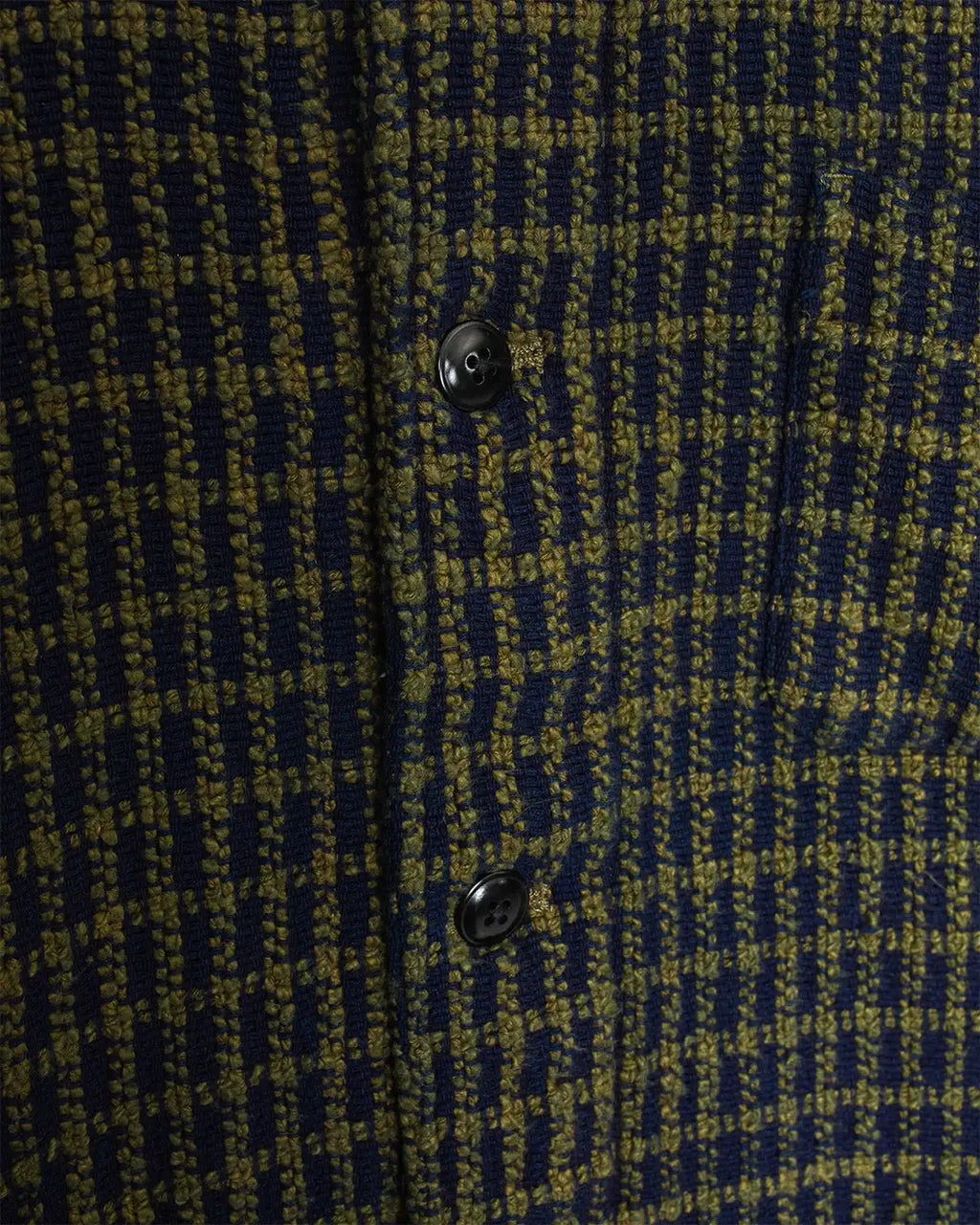 No106 Shirt Jacket Chenille Navy Olive Check
