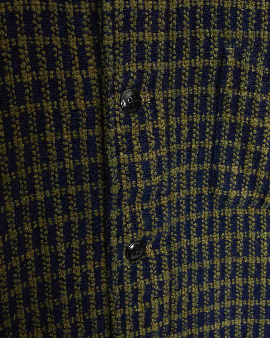 No106 Shirt Jacket Chenille Navy Olive Check