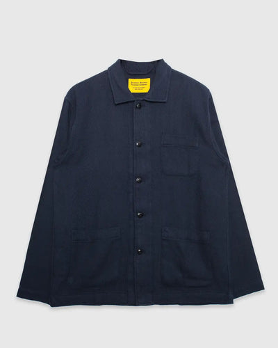 No106 Shirt Jacket Herringbone Navy